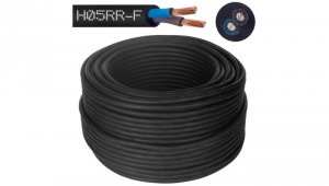 Przewód w gumie H05RR-F / OW 2x1 300/500V Elektrokabel /1000m/