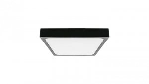 Plafoniera LED 18W 1800lm 4000K IP44 Kwadrat Mleczny Czarna Ramka 7643