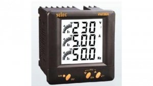 Miernik wielofunkcyjny 3f Voltage/Current/Frequency, LCD Display, 230VAC, 1/4 DIN VAF36A-230V-CE