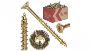 Wkręty ciesielskie z łbem stożkowym i gniazdem TORX 6,0x70 MASTER 100szt.