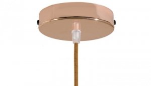 ROZETA DECO 1X METAL CYLINDER MIEDŹ
