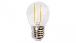 Żarówka LED E27 G45 2W = 23W 230lm 3000K Ciepła 280 Filament GOLDLUX