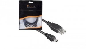 Przewód USB 2.0 A - miniUSB B 5-pin 3m LIBOX LB0018