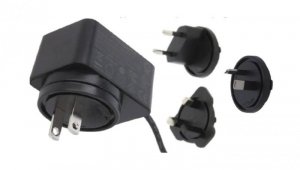 POS(B) 24V/0.5A/12W czarny, adapter horyzontalny, wtyk AC: EU/US/UK/AU. wtyk DC:2.1/5.5(+)