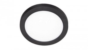 Plafon okrągły natynkowy / podtynkowy LED 2w1 12W 1350lm 4000K IP20 czarny XUDO