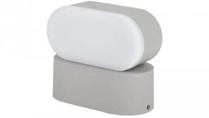 Lampa ścienna obrotowa 350st LED 6W 660lm WW 3000K szara IP65 V-TAC VT-816