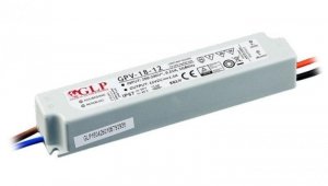 GPV-18-12 Zasilacz impulsowy do LED 18W 12V/1.5A, IP67 hermetyczny