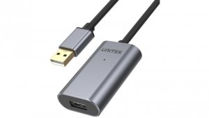 Kabel przedłużacz aktywny USB 2.0 A (wt / gn) 5m ze wzmacniaczem USB Premium UNITEK Y-271