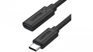 Przedłużacz Unitek C14086BK USB-C 10Gbps 4K PD 100W 50cm