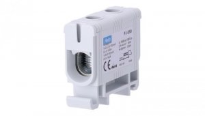 Blok rozdzielczy odgałęźny Al/Cu 2,5-50mm2 (max. 50mm2) na szynę TH35 szary FJ-E50 HEDO