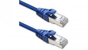 Qoltec Kabel Patchcord FTP CAT6 2 x RJ-45 1m High speed Gold Ekranowany