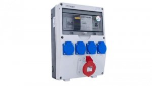 Rozdzielnica TD-S/FI 16A/5P 4x230V FR przycisk bezpieczeństwa 1482