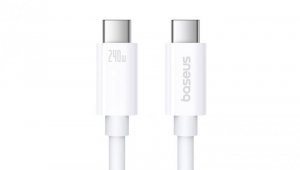 Kabel Baseus CB000066 USB-C - USB-C 240W PD 8K 60Hz 1m - biały