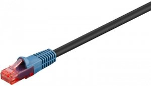 CAT 6 Kabel łączący,U/UTP, czarny - Długość kabla 40 m