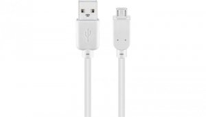 Kabel USB 2.0 Hi-Speed, Biały - Długość kabla 5 m