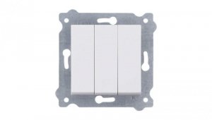 Łącznik potrójny Biały 250V 10A 213/01
