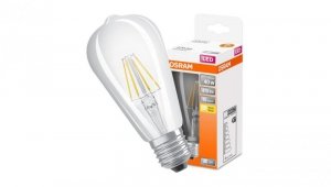 Żarówka LED E27 ST64 4W = 40W 470lm 2700K Ciepła 300 Filament OSRAM