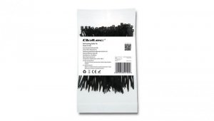 Qoltec Opaski zaciskowe Trytki kablowe 2.5*100mm 100 szt. Nylon66 UV Czarne