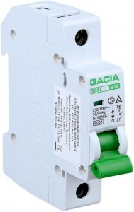 Wyłącznik nadmiarowoprądowy,6kA,B,1-pole,20A GACIA SB6L B 1P 20A
