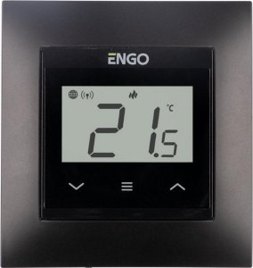 ENGO Controls E55-B - Internetowy, podtynkowy regulator temperatury do ramki 55x55, Wi-F