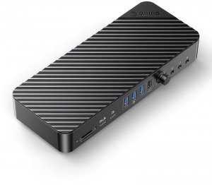 Orico Stacja dokująca USB-C 10 Gbps, 2x DP 4K, HDMI 4K, PD 60W, 6x USB-A, karty SD, audio