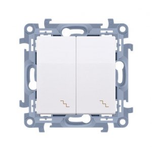 KONTAKT SIMON 10 MODUŁ BIAŁY ŁĄCZNIK UNIWERSALNY 2X ZACISKI ŚRUBOWE 10AX 250V