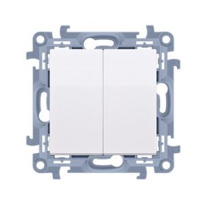 KONTAKT SIMON 10 MODUŁ BIAŁY ŁĄCZNIK UNIWERSALNY 2X ZACISKI ŚRUBOWE 10AX 250V