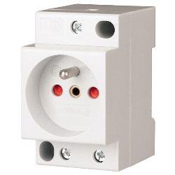 Z-SD230-BS GNIAZDO Z/U Z PRZESŁONAMI 16A 2P+1Z 2.5M 250V AC NA SZYNĘ