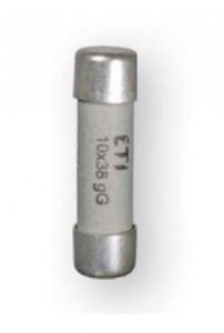 10X38 1A GG WKŁADKA TOPIKOWA CYLINDRYCZNA ZWŁOCZNA (dawne 002620000)