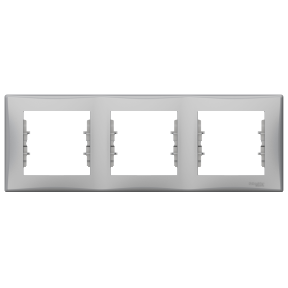 Schneider Electric Sedna, ramka 3-krotna pozioma, aluminium, SDN5800560