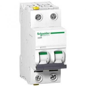 Schneider Electric Wyłącznik nadprądowy Acti9 iC60N-B10-2 B 10A 2-biegunowy, A9F03210