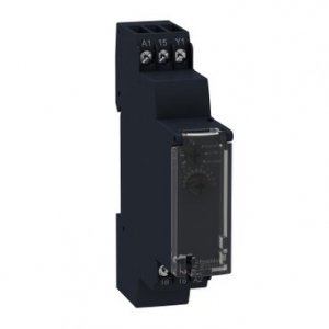 Schneider Electric Zelio Time Przekaźnik czasowy 24 240V AC, zakres 0.1s/ 100h, styk 1C/O, RE17RAMU
