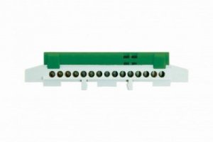 LZ15/Z LISTWA ZACISKOWA 15X16.0MM2 IP20 IZOLOWANA NA SZYNĘ ZIELONY