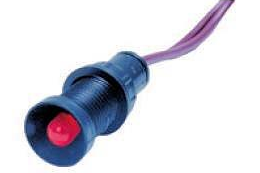 KLP 5R/230V KONTROLKA DIODOWA SYGNALIZACYJNA KLOSZ 5MM 230V CZERWONY