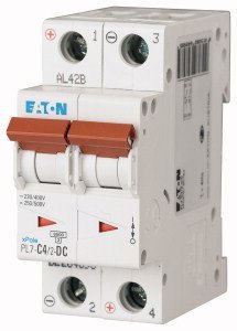 PL7-C4/2-DC WYŁĄCZNIK NADPRĄDOWY C 4A 2P 2M DC 10KA
