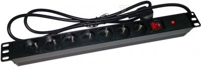 LISTWA ZASIL. 19&quot; 7XCEE 7/5-7/7 WYŁ/ZAB