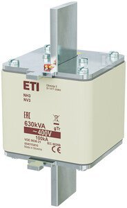 WKŁADKA NH3 GTR 909A/400V 630KVA