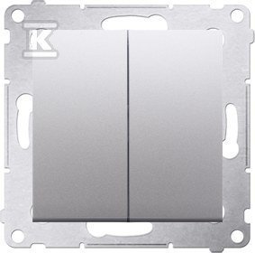 PRZ.PODW.+RAM.IP20/44 SREBR.MAT SIMON54