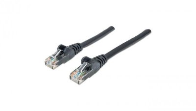 Patch Cord Cat6 UTP 1,0M Czarny 100 Miedź 342049
