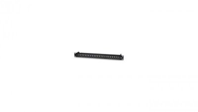 Patch panel STP Cat5e 24 porty RJ45, 1U, czarny