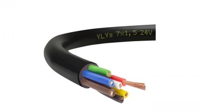Przewód przyczepowy samochodowy YLYs 7x1,5 24V Elektrokabel /50m/