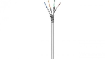 Kabel Skrętka Kat 6A S/FTP linka 100m PIMF szara 100 miedzi