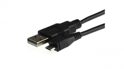 Kabel USB 2.0 A / micro-B (wtyk / wtyk) czarny 1,5-1,8m