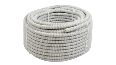 Rura karbowana elektroinstalacyjna RKGL 32/25mm giętka samogasnąca peszel 320N PVC UV szara 10m