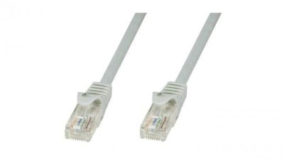 Patch cord Cat5e UTP 0,25m szary CCA