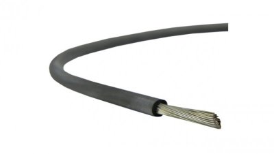 Kabel silikonowy SIF 180C 300/500V 6 ciepłoodporny LSOH czarny linka TKD /100m/