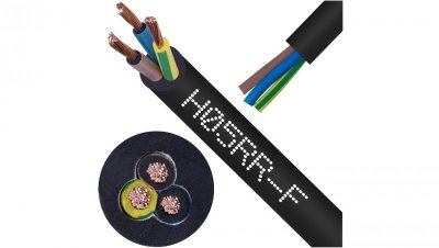 Przewód w gumie H05RR-F / OW 3x2,5 300/500V Elektrokabel /25m/