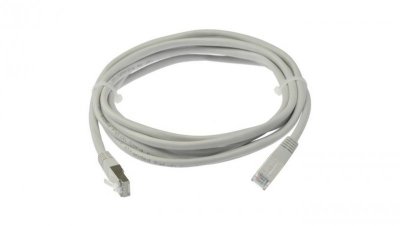 Patchcord FTP kat.5e kabel sieciowy LAN 2x RJ45 linka szary 3m
