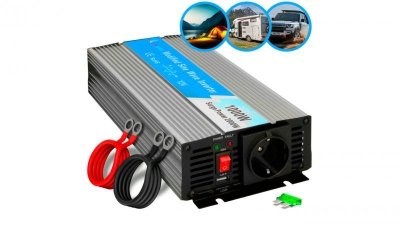 Przetwornica napięcia samochodowa 12V, 1000W modyfikowany sinus Extralink OPIM-1000W