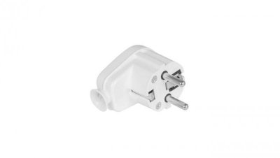Wtyczka kątowa rozbieralna Uni-Schuko , 2p+Z Schuko , 16A , 250V WT-16U biały VAYOX